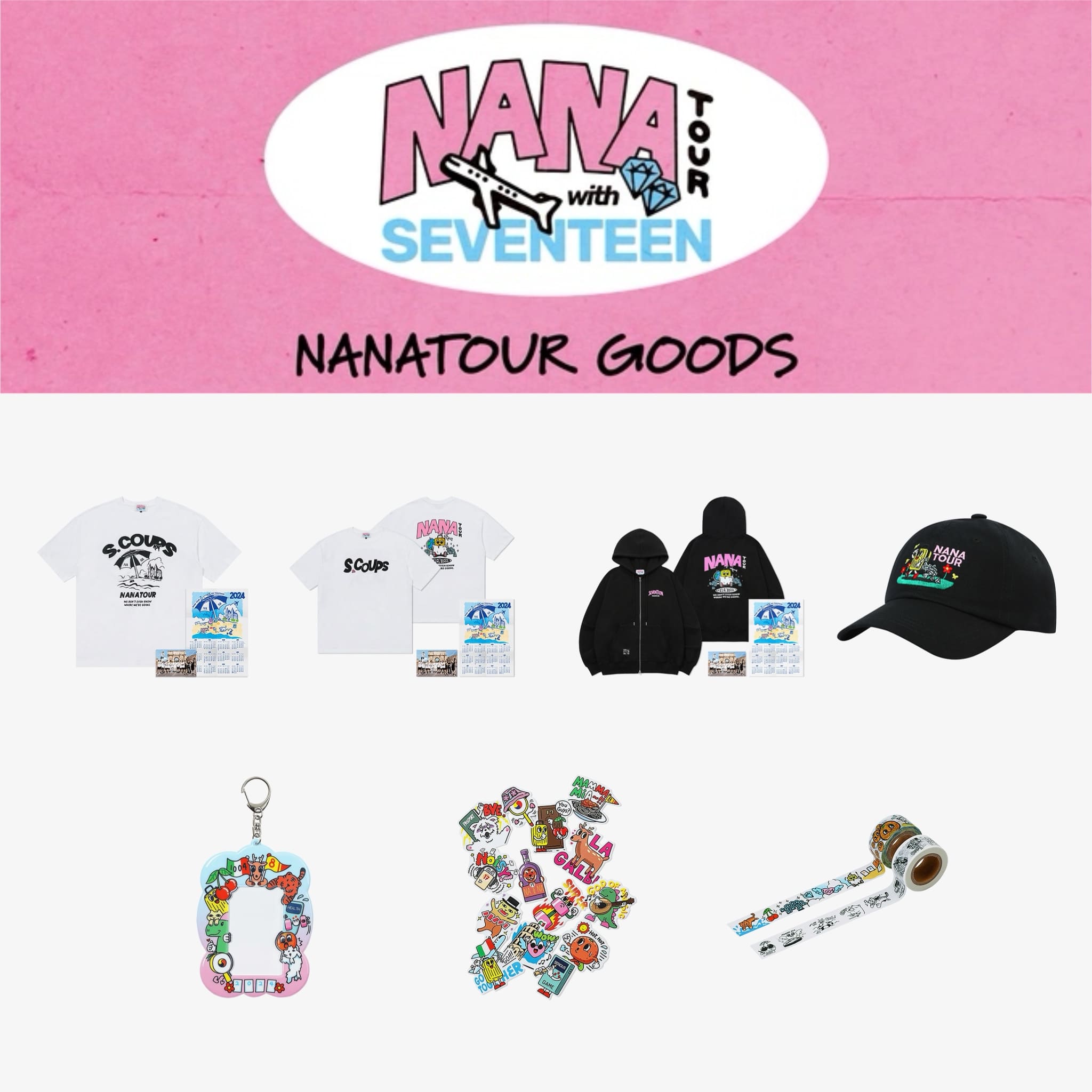 SEVENTEEN - NANA TOUR WITH SEVENTEEN OFFICIAL MERCH – Bora Clover