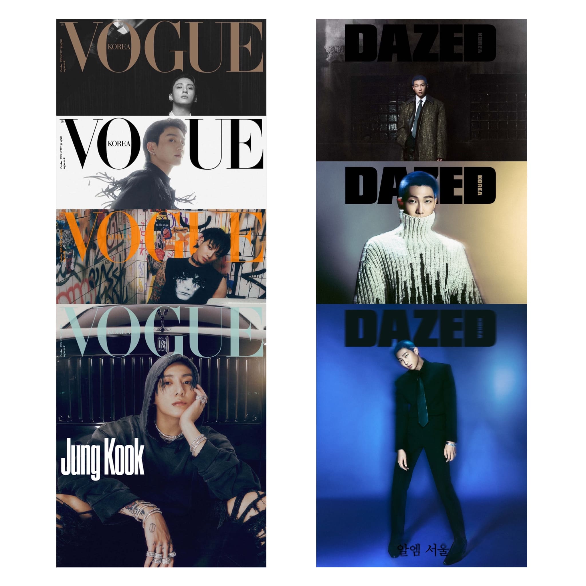 Vogue Korea Magazine October 2023 Issue BTS Jungkook Cover