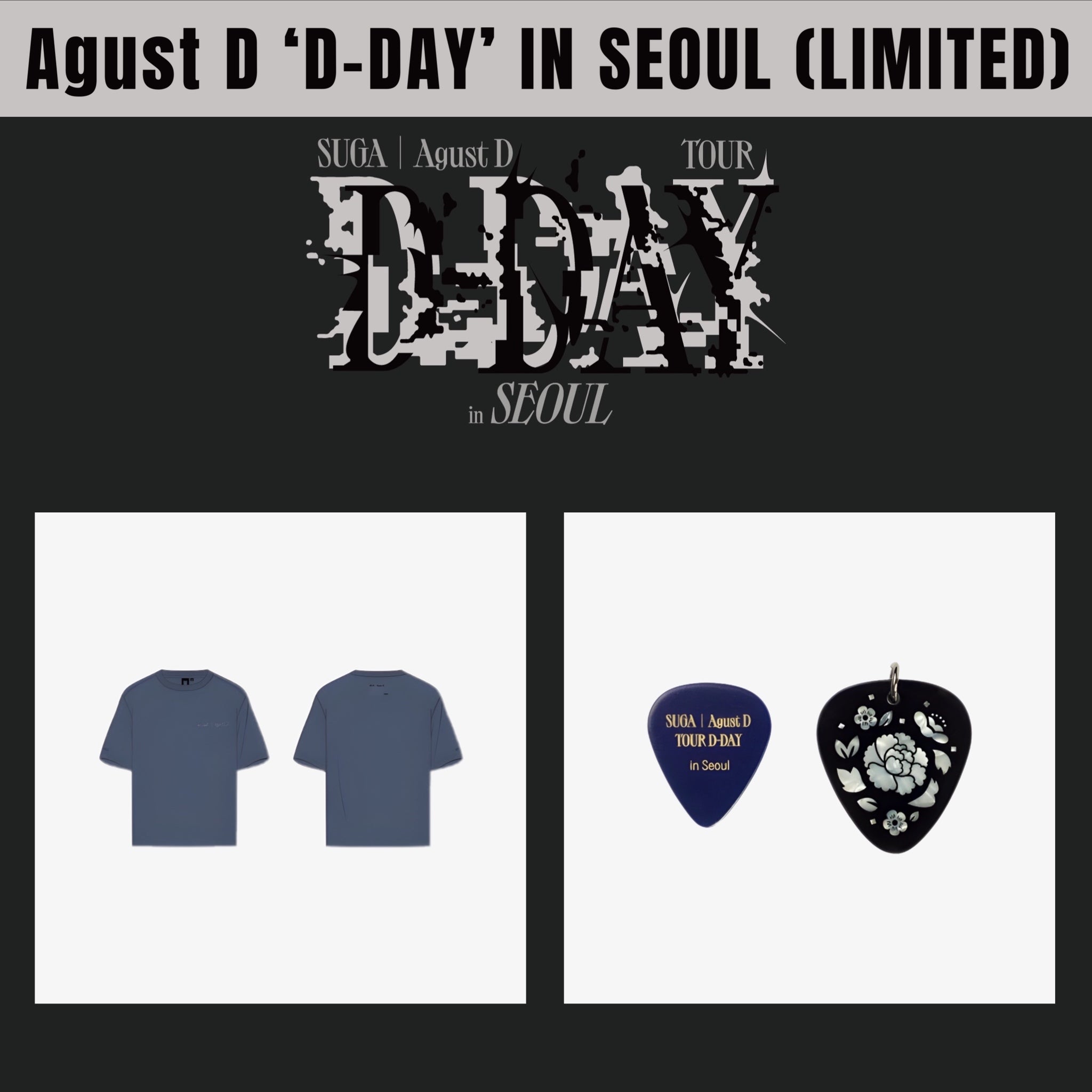 BTS SUGA - AGUST D 'D-DAY' IN SEOUL OFFICIAL MD(LIMITED