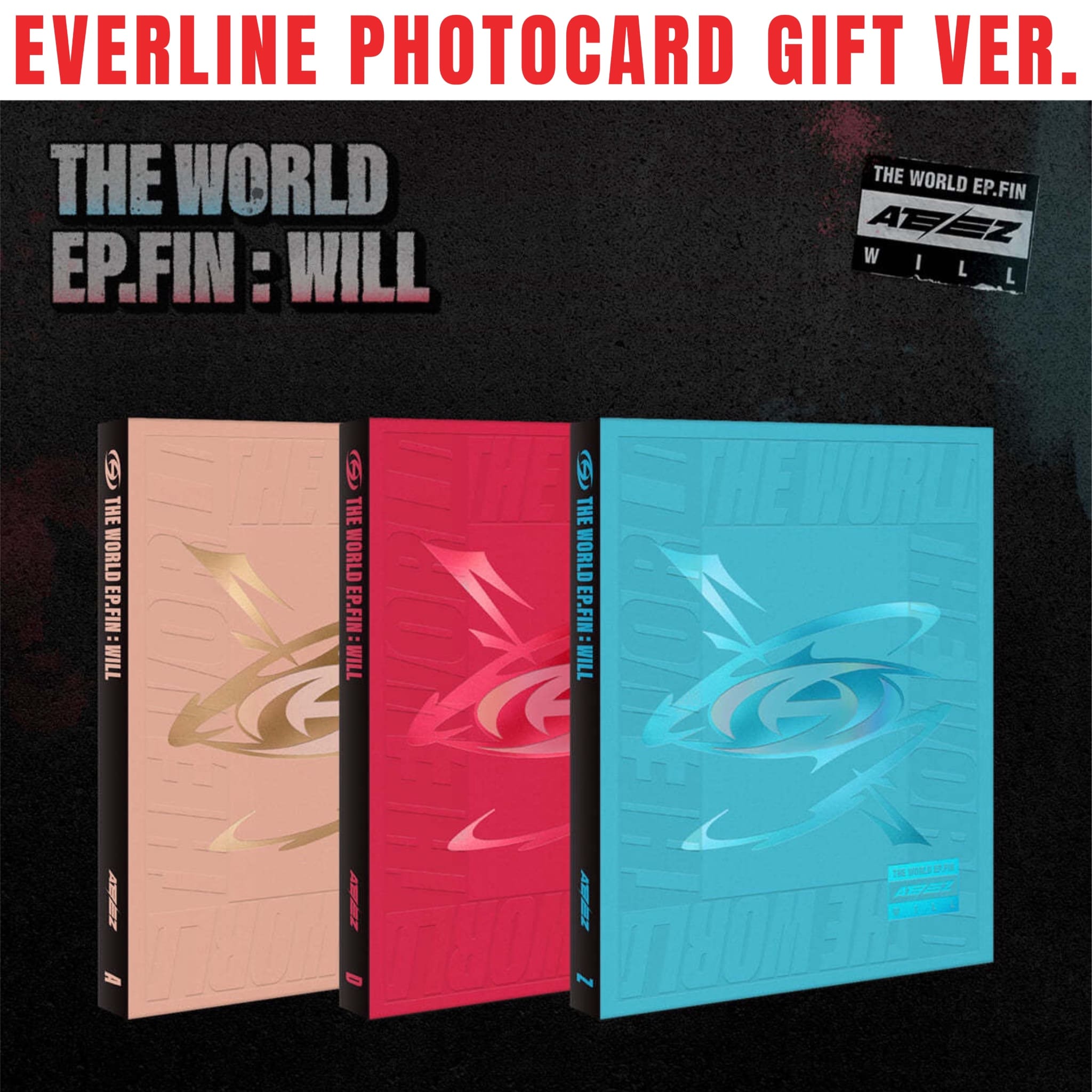 ATEEZ ZERO:FEVER EPILOGUE Album CD+POSTER+Photo Book+Sticker+12 Card+GIFT  SEALED