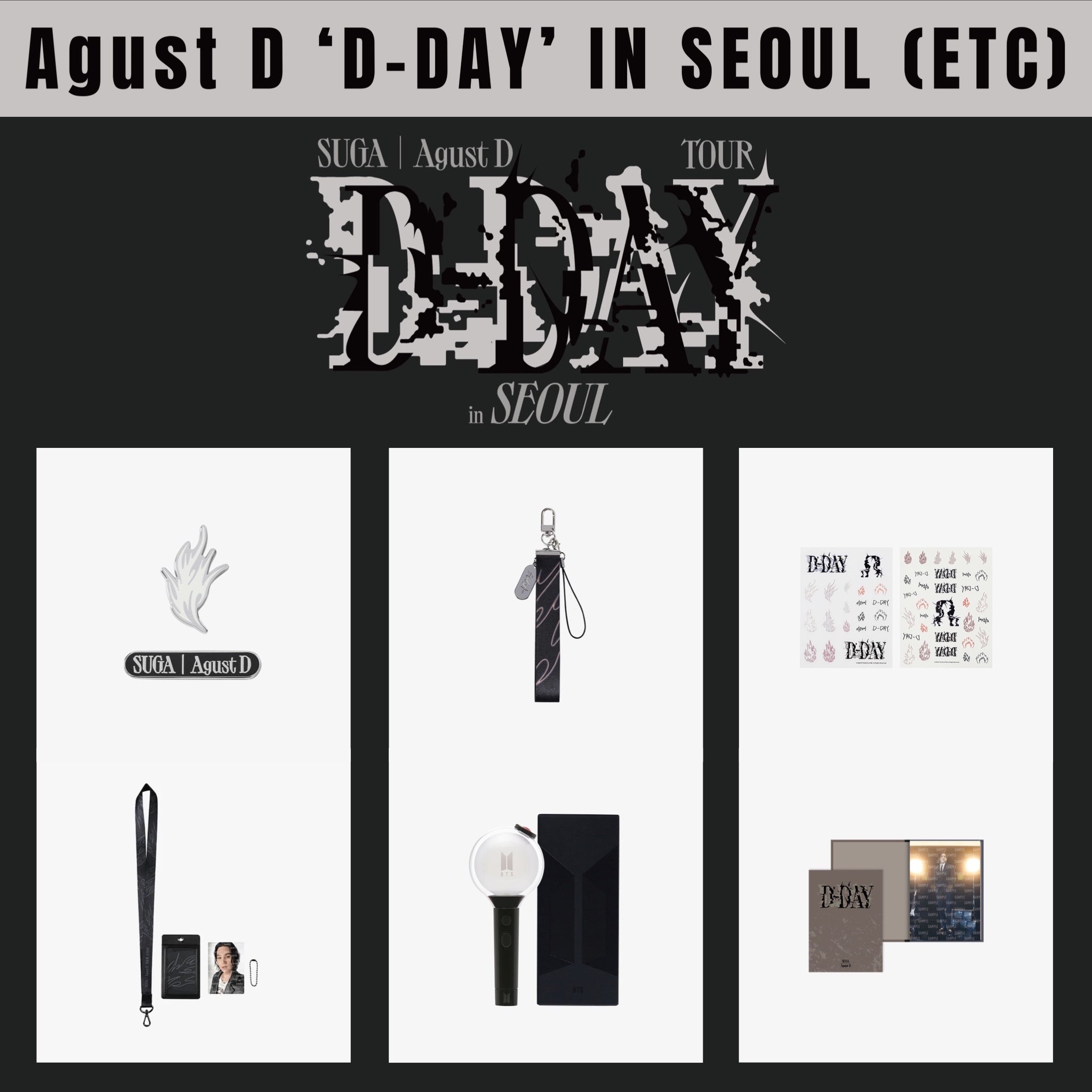 BTS SUGA agustD JAPAN D-DAY Card holder-