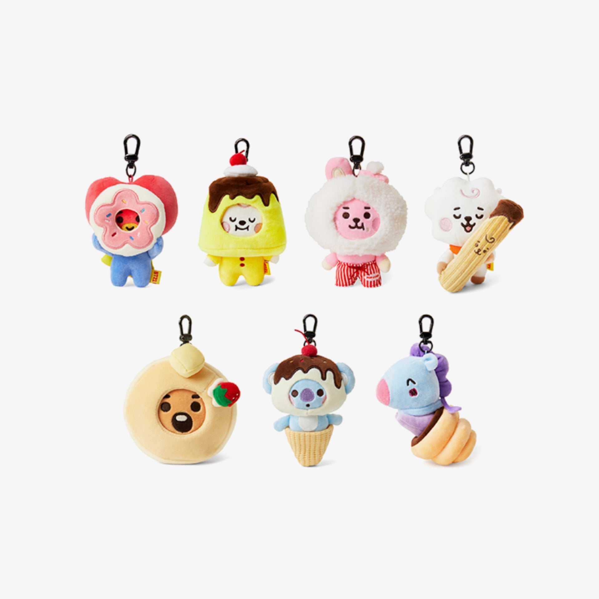 BT21 BTS Official Merchandise RJ BABY SWEET THINGS CHURROS BAG CHARM Sealed