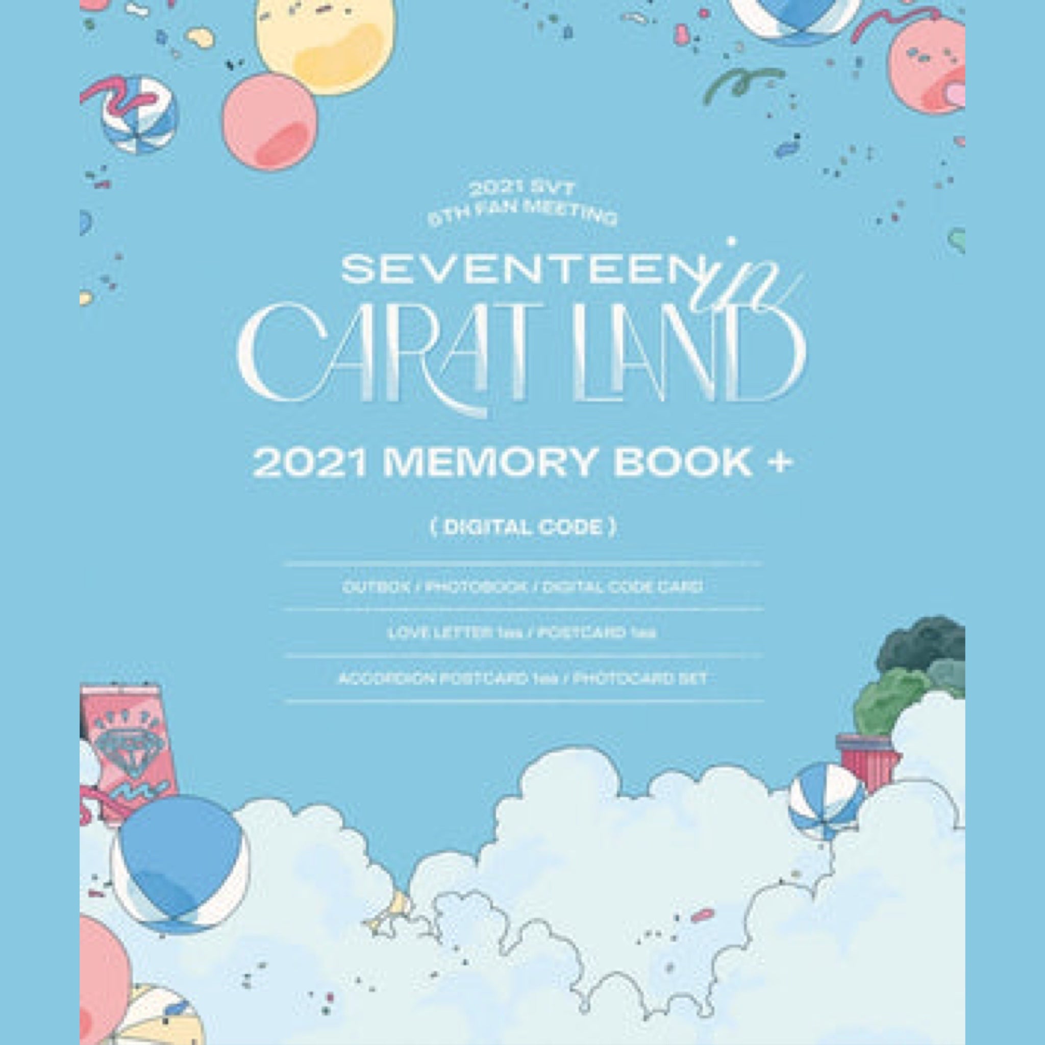 SEVENTEEN - 2021 MEMORY BOOK+ SEVENTEEN IN CARAT LAND – Bora Clover