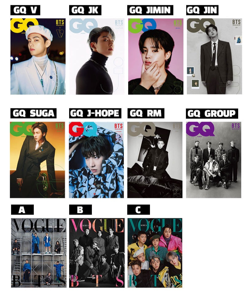 BTS x GQ Korea January 2022 Edition New Photos OUT: RM, Jin, Suga