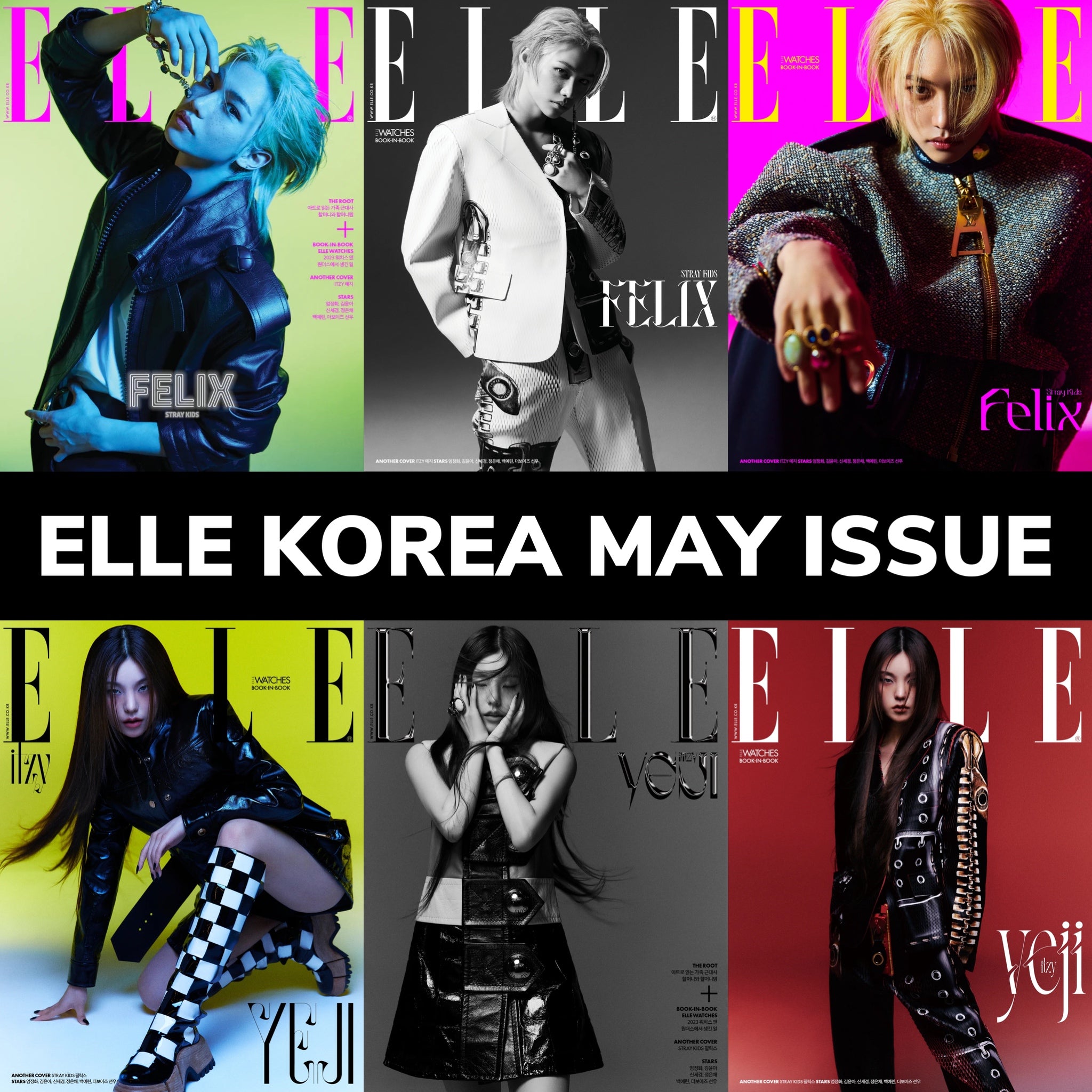 Felix of Stray Kids Covers Elle Korea in Louis Vuitton